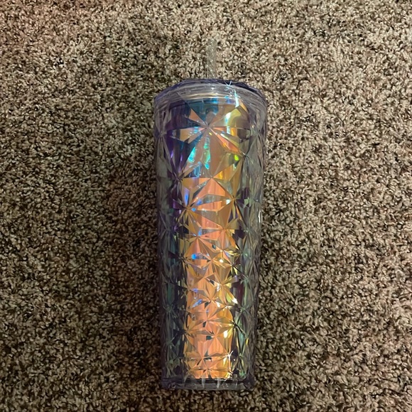 NWT Starbucks Tumbler White Diamond Prism Unicorn - Holiday 2023 - Venti 24oz. - Picture 4 of 5